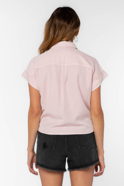 Zuria Pink Shirt - Tops - Velvet Heart Clothing